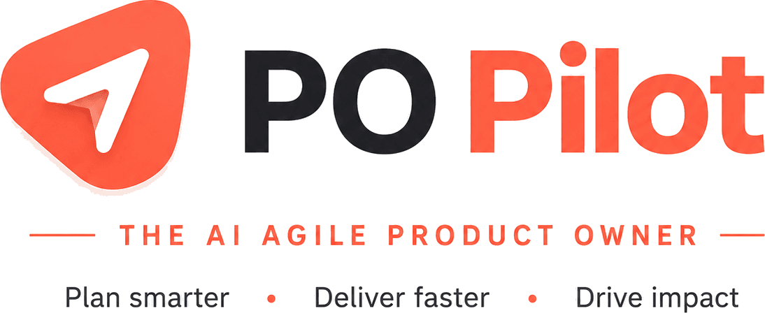 PO Pilot — The AI Agile Product Owner · Plan smarter · Deliver faster · Drive impact